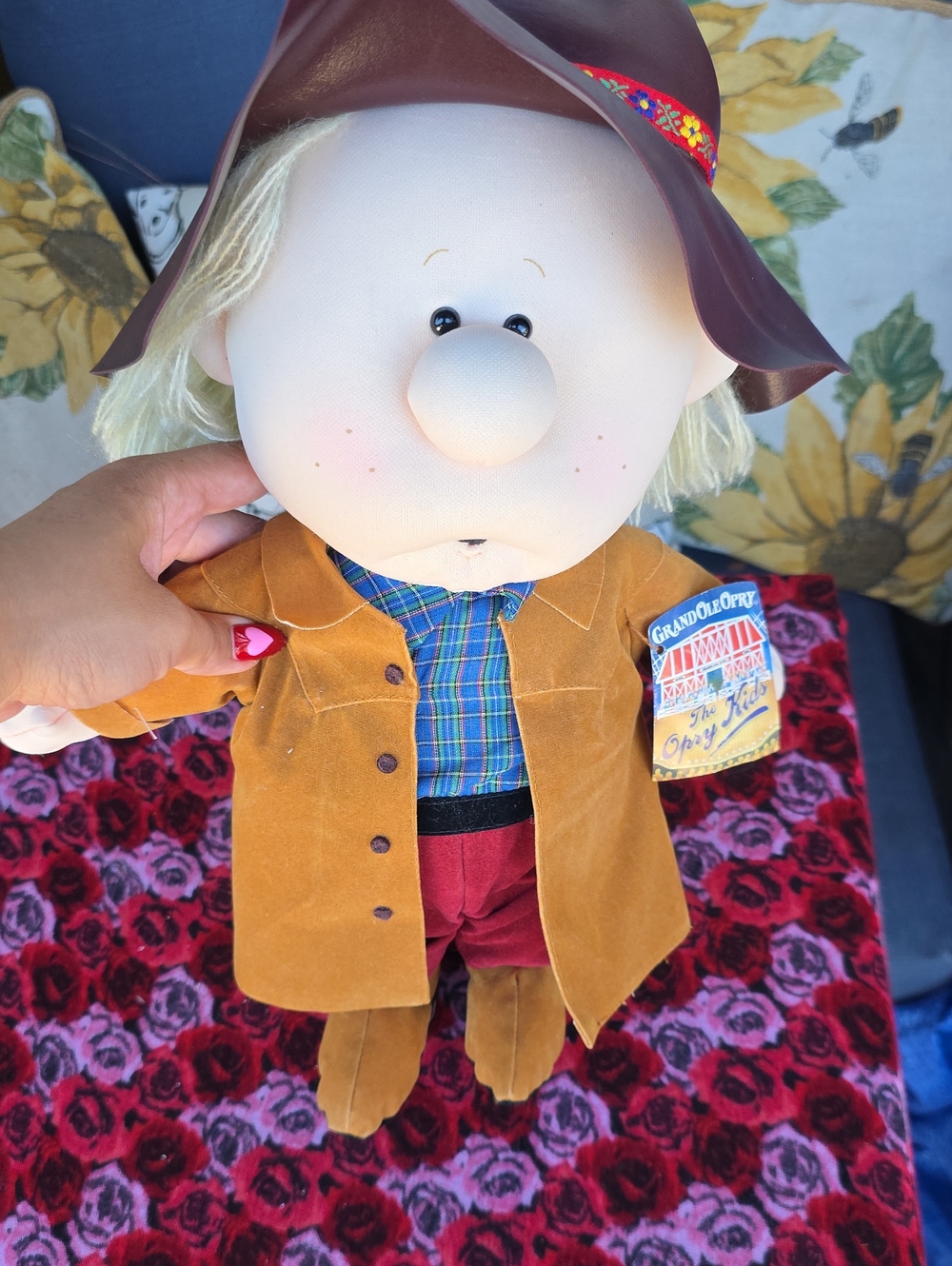 Vintage 1995 The Opry Kids Grand Ole Opry Cowboy Plush Doll NWT
